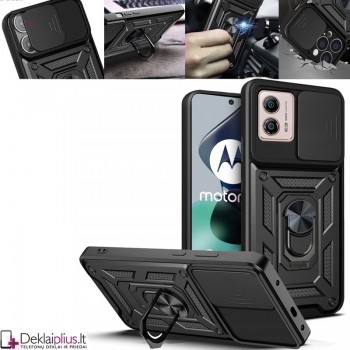 5in1 smūgiams atsparus dėklas su žiedu ir kameros apsauga (Motorola Moto G53)